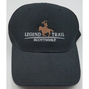 Legend Trail Scottsdale Expandable Black Mesh Back Baseball Trucker Hat Cap